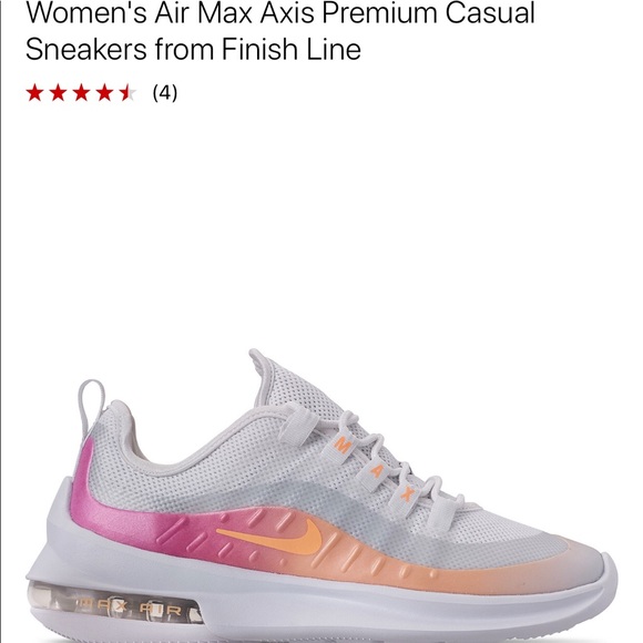 nike women's air max axis casual sneakers from finish line